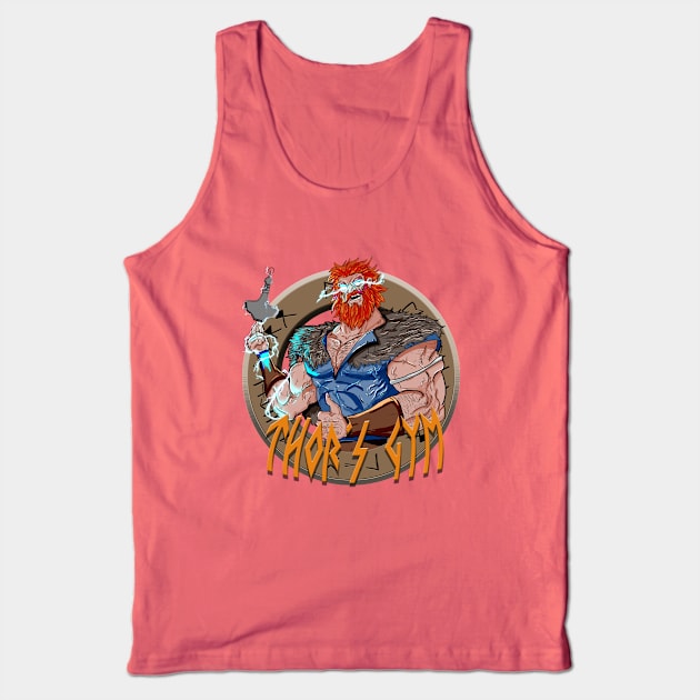 Thor's Gym Tank Top by Actualsuperhero